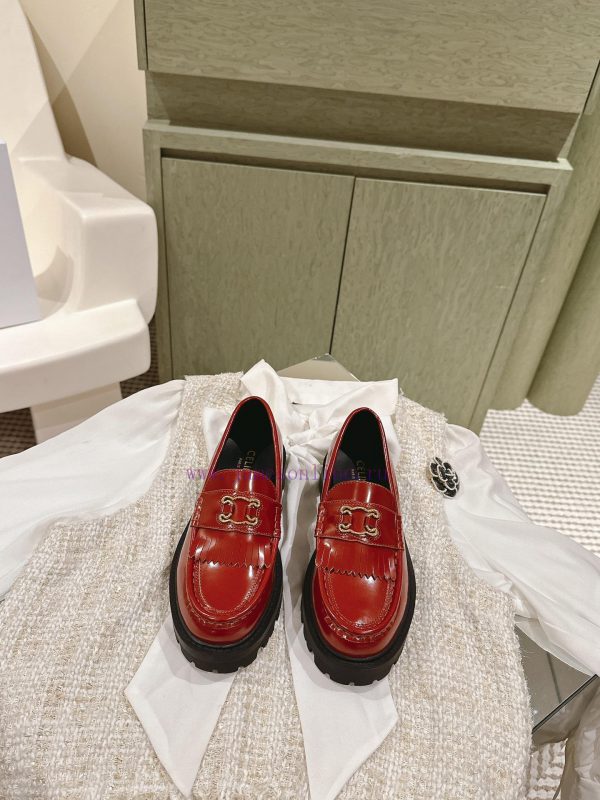 | ²⁰²4 ??  ??Celin Silin Thick soled Flow Su Lefu Shoes, Latest High EndThe edge bead matehilivcgu