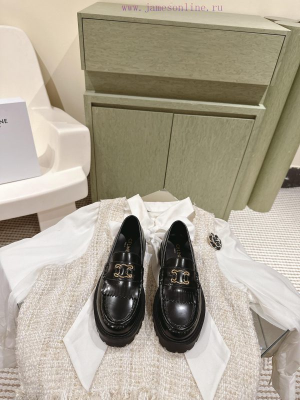 | ²⁰²4 ??  ??Celin Silin Thick soled Flow Su Lefu Shoes, Latest High EndThe edge bead mateq7ilee6i