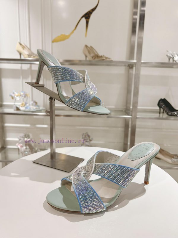 Top tierR ᴇɴᴇ C ᴀᴏᴠɪʟᴀ | 2024s ? RC MAELA series, cross gradient crystal slim heel open toe 7q7qzcmv - Image 2