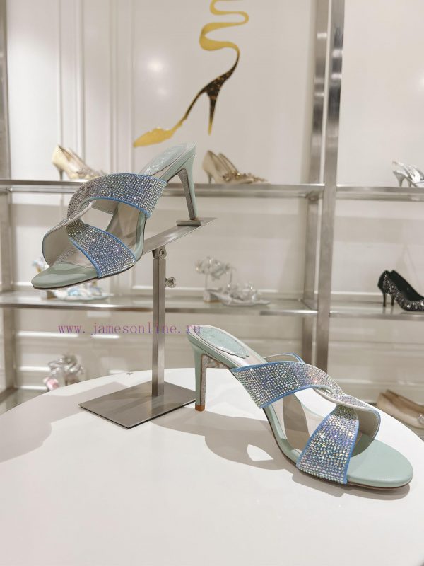 Top tierR ᴇɴᴇ C ᴀᴏᴠɪʟᴀ | 2024s ? RC MAELA series, cross gradient crystal slim heel open toe 7q7qzcmv - Image 5