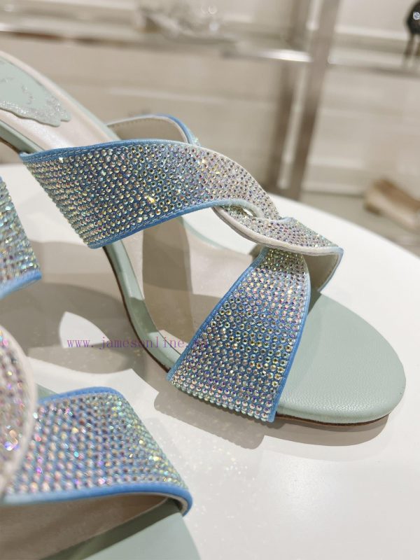 Top tierR ᴇɴᴇ C ᴀᴏᴠɪʟᴀ | 2024s ? RC MAELA series, cross gradient crystal slim heel open toe 7q7qzcmv - Image 10