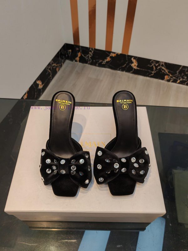 Out, ??? * ??? Balman 2024 Spring/Summer Fashion Show Original Korean Velvet Diamond High Hecgyw2y8z