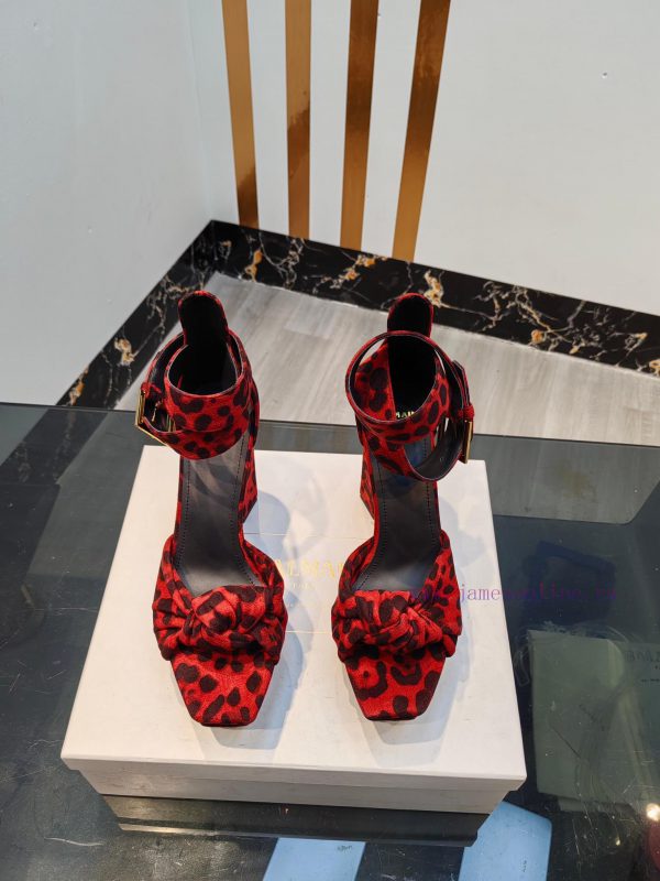 Out, Balmain 2024 Spring/Summer Fashion Show Original High Heel SandalsBrand Balmain ???????fenc637z