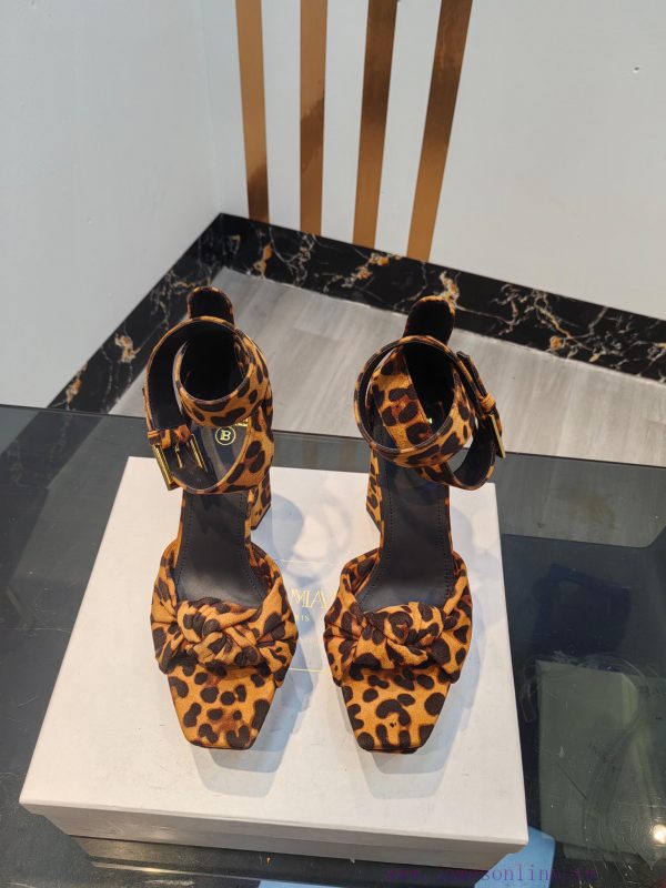 Out, Balmain 2024 Spring/Summer Fashion Show Original High Heel SandalsBrand Balmain ???????0f1k986y
