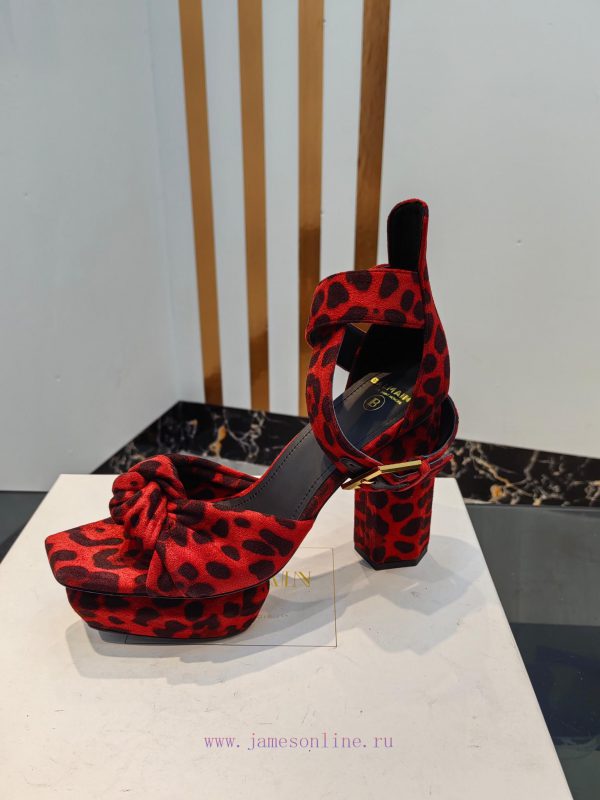 Out, Balmain 2024 Spring/Summer Fashion Show Original High Heel SandalsBrand Balmain ???????fenc637z - Image 10