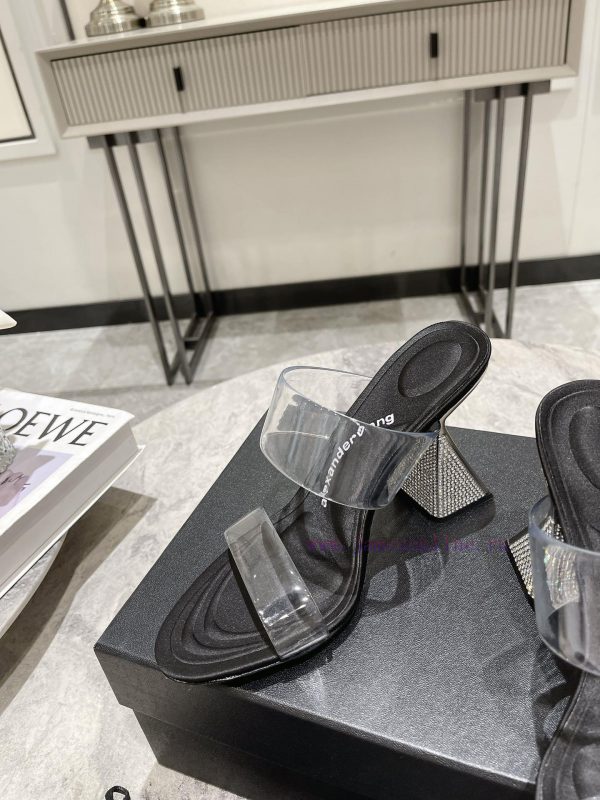 Alexander Wang King's 24 Spring/Summer New Product King Lolita High Heels Open Film Diamond g0xwc35k - Image 7