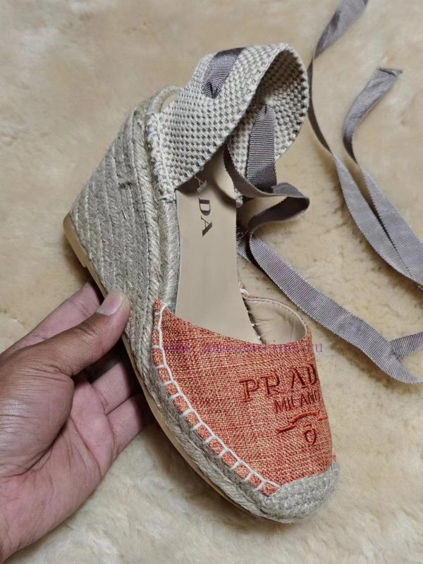 Prada 24 Spring/Summer New Collection, Embroidered Fabric+Hand Woven, Sheepskin Inner, Sizesv4udlsht - Image 9