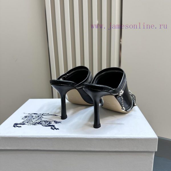 BURBERRY | SS24 Women's New SandalsShoe upper sandals, made of glossy leather fabric and feasenwg7c2 - Image 6