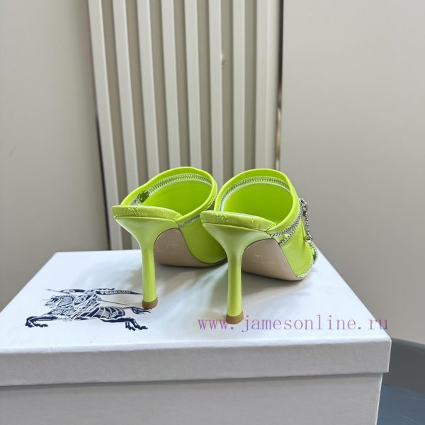 BURBERRY | SS24 Women's New SandalsShoe upper sandals, made of glossy leather fabric and feasq4mmg4h - Image 6