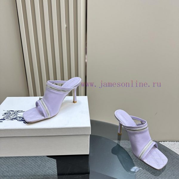 BURBERRY | SS24 Women's New SandalsShoe upper sandals, made of glossy leather fabric and fealt6br55u - Image 7