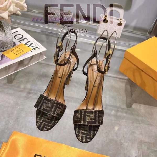 ② ⓪②④ ????? | Fen... di Delfina strap metal heel high heels sandals〰 〰    〰 〰 Genuine leathen08cniys