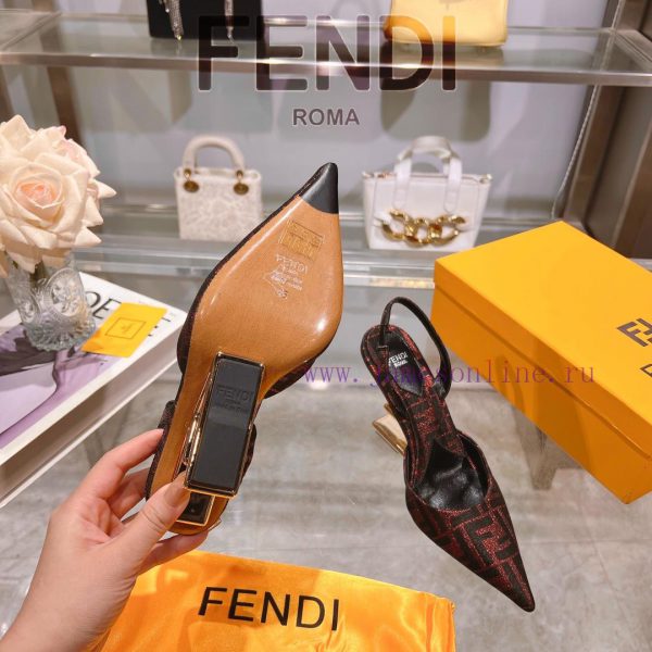 ② ⓪②④ Fen.di Frist series open heel shoes_____________________One to one original productiontorp6hjs - Image 8