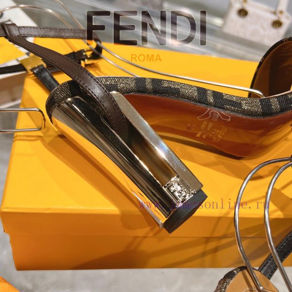 ② ⓪②④ ????? | Fen... di Delfina strap metal heel high heels sandals〰 〰    〰 〰 Genuine leathen08cniys - Image 10