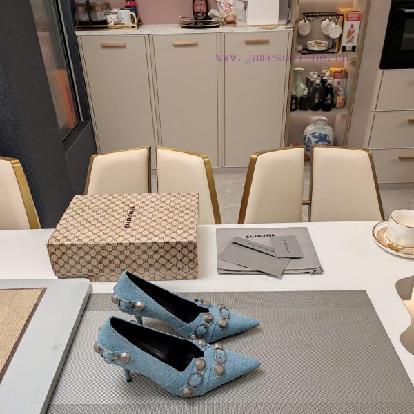 Washed denim new color rivet series Balenciaga 2024 explosive single item2024 Official Latesebhf8e97