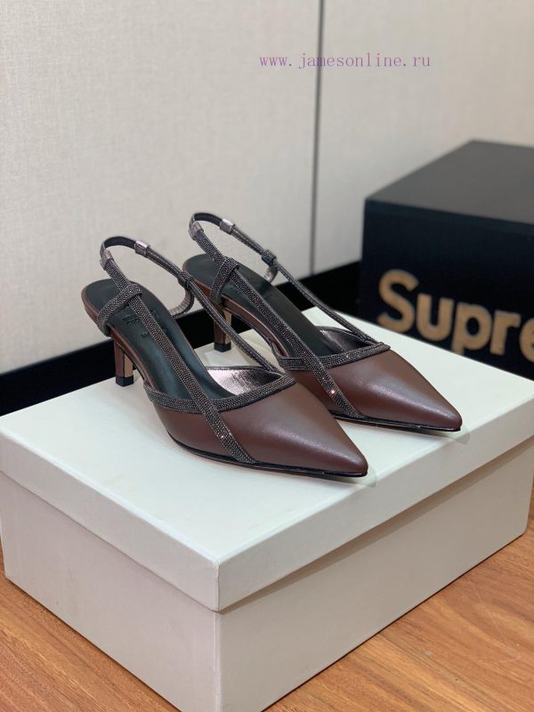The classic inspiration of BRUNELL CUCINELL rear air sandals defines the modern and elegant 6l4i3te3 - Image 3
