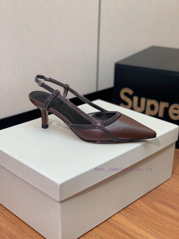 The classic inspiration of BRUNELL CUCINELL rear air sandals defines the modern and elegant 6l4i3te3 - Image 5