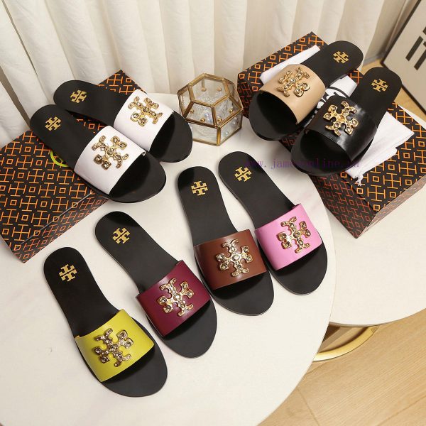 19818-2 Toribechi Flat Dragged Sandals, made of cowhide fabric, available in black, burgundyczko4n67