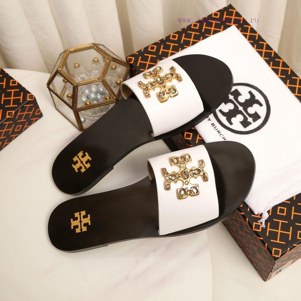19818-2 Toribechi Flat Dragged Sandals, made of cowhide fabric, available in black, burgundy6spxqhqr - Image 5
