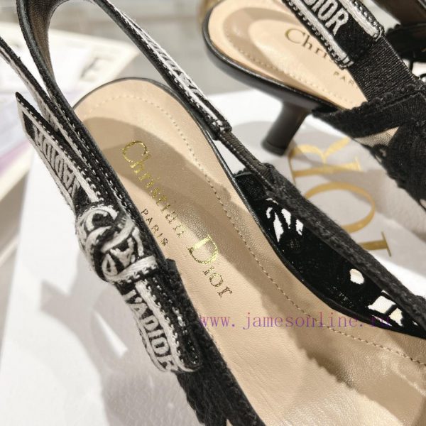 Top tierDior 2024 new season hollowed out carved Mary Jane pointed single shoesThe new Spectpex3gnmp - Image 8