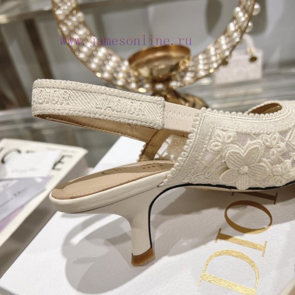 Top tier with flowersDior 2024 new season hollowed out carved Mary Jane pointed single shoesorke3ukb - Image 8