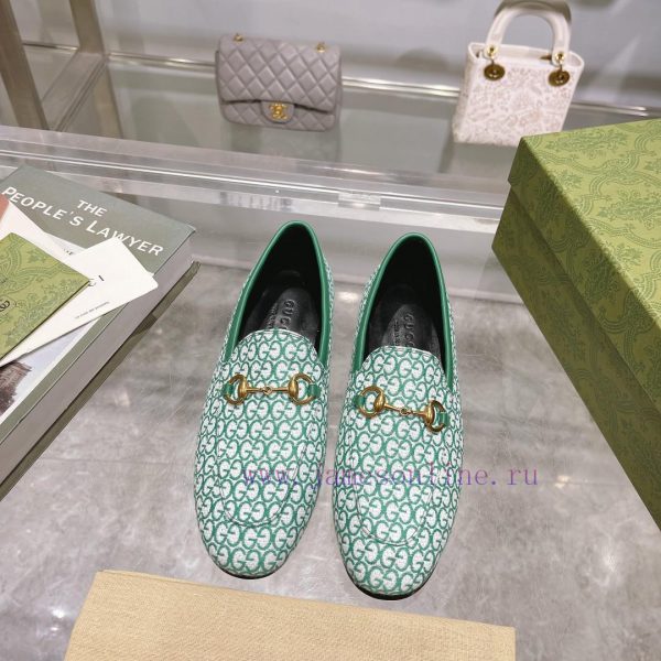 1819-A, green, sizes 35-40. 41 custom-made single shoe series fabric with double G-pattern cv0ioucbq