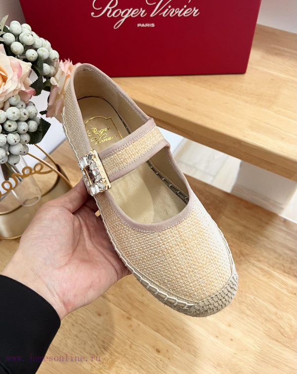 RV 24ss Early Spring New Product LOVES Paris Letter PP Grass Fisherman ShoesThe high-densityshuj4h96 - Image 6