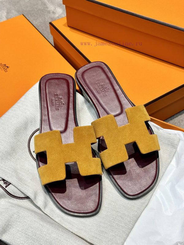 Top qualityherme…s ss24 new arrival～H Home Classic Oran Slippers 24 New ColorsThe color scheyc3h75ne