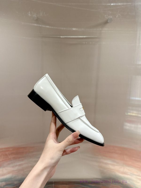️ CELINE Sillin Lefu shoes Caesar door buckle series casual small leather shoes are super suyn79oob4 - Image 3