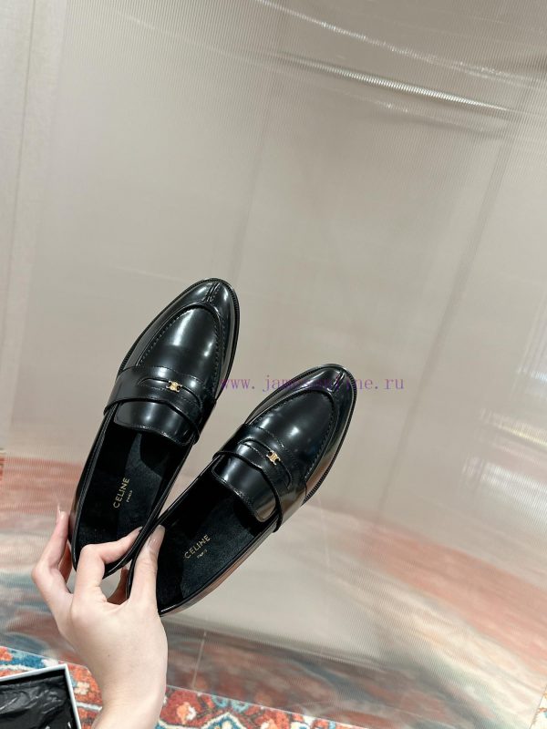 ️ CELINE Sillin Lefu shoes Caesar door buckle series casual small leather shoes are super sugc2c6ahm - Image 6