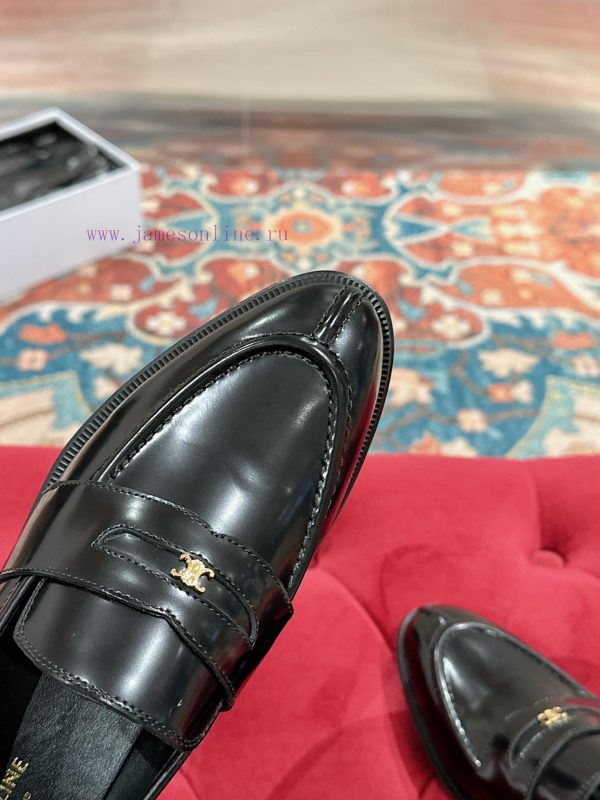️ CELINE Sillin Lefu shoes Caesar door buckle series casual small leather shoes are super sugc2c6ahm - Image 8
