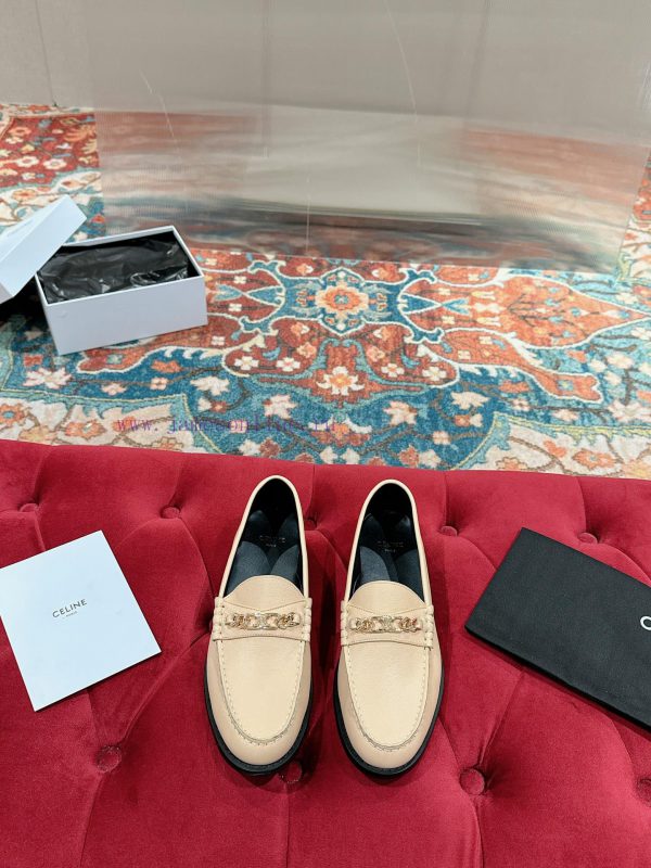 ️ CELINE Sillin Lefu shoes Caesar door buckle series casual small leather shoes are super sux1qbiwii