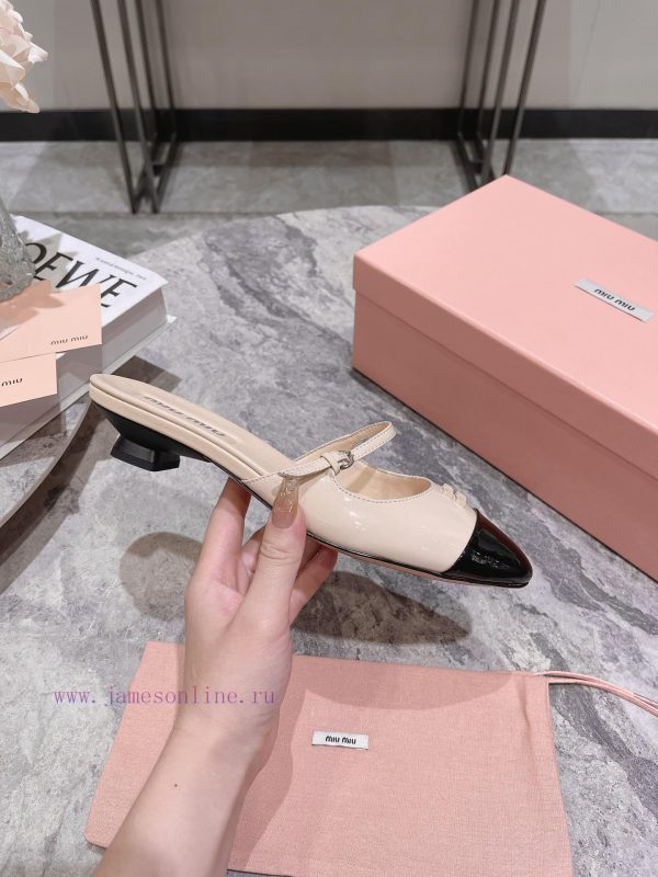 Top tierMiumiu24 early spring popular round headed cat and Mary Jane seriesMary Jane's Half 2o6c8anr - Image 7