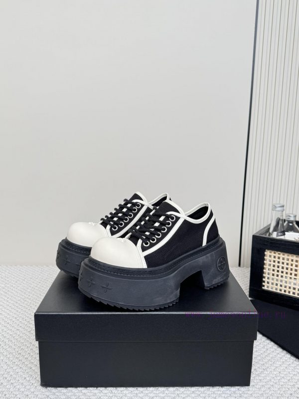 SMFK China-Chic Tide's latest popular cross flower big head thick soled derby shoesVersatilessid5822 - Image 5