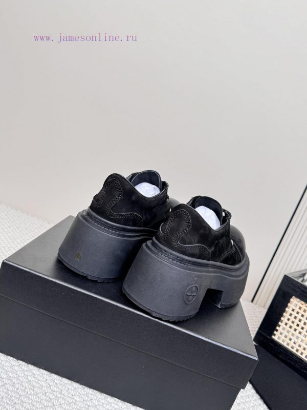 SMFK China-Chic Tide's latest popular cross flower big head thick soled derby shoesVersatile3o1c64r3 - Image 5