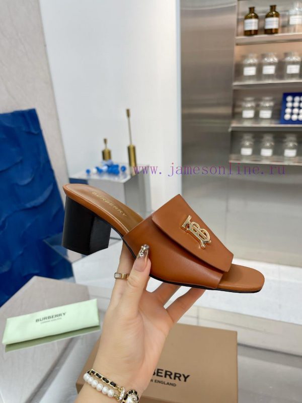 New Product Launch ️ Burberry Thick Heels and Flat Slippers Channel Goods Vulcanized One Stex39s4khf - Image 7