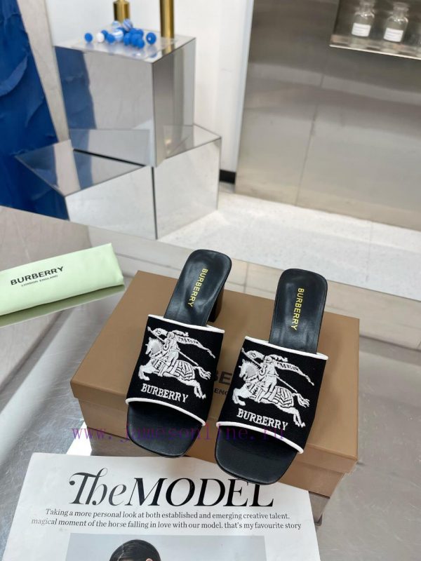 New Product Launch ️ Burberry Thick Heels and Flat Slippers Channel Goods Vulcanized One Stefl8lswpw - Image 5