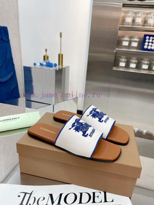 New Product Launch ️ Burberry Thick Heels and Flat Slippers Channel Goods Vulcanized One Stequ61j7wn - Image 3