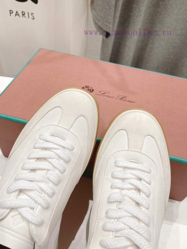 Couple style, new release Loro Pian * (same as official website) classic lace up casual shoejpis2po1 - Image 7