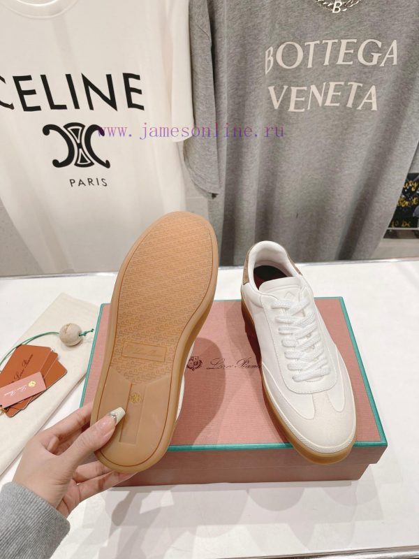 Couple style, new release Loro Pian * (same as official website) classic lace up casual shoejpis2po1 - Image 10