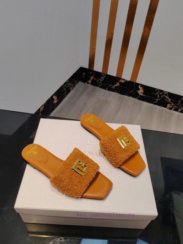 Out, Balmain 2024 Spring/Summer Fashion Flat SlippersBrand Balmain ??????? by French fashion0uj1fxki - Image 3