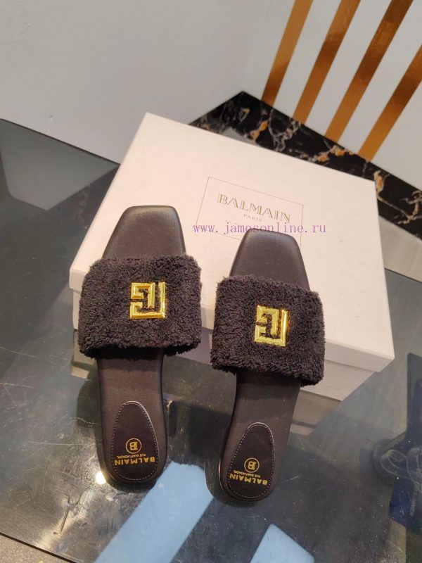 Out, Balmain 2024 Spring/Summer Fashion Flat SlippersBrand Balmain ??????? by French fashionvmwzzw5t - Image 9