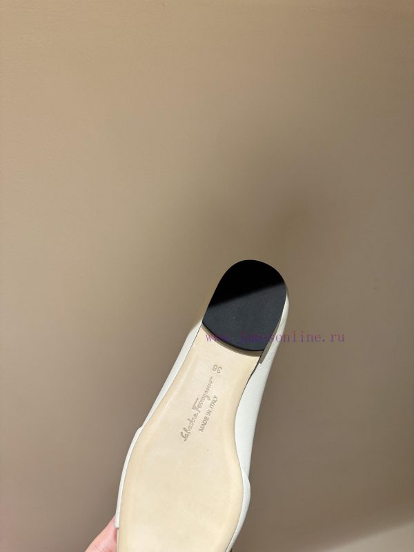FERRAGAM * 24/Early Spring New Ferragamo Flat Single Shoes, this year's hot bow paired with q4cxq52v - Image 9