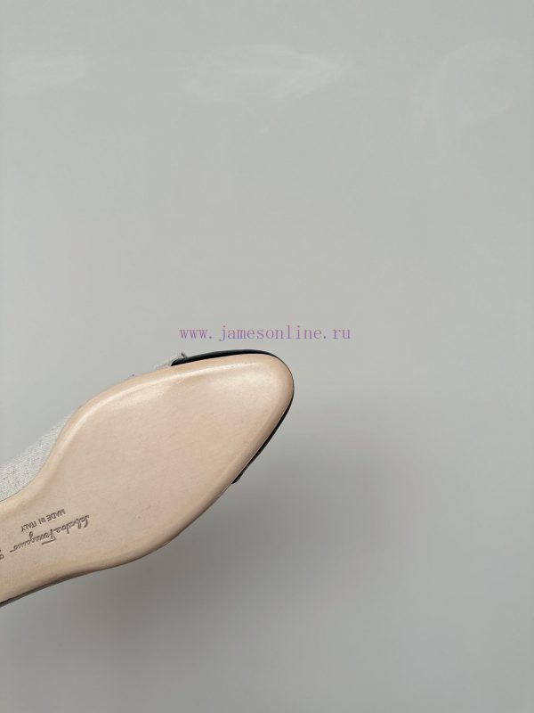 FERRAGAM * 24/Early Spring New SF Ferragamo Flat Single ShoesThis year's hot bow tie is paira8hbs2bg - Image 10