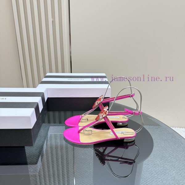 The mostAQUAZURA Flat Bottom Big Pineapple Water Diamond Mesh Decorative High Heels2024 spriyh5o2sp6