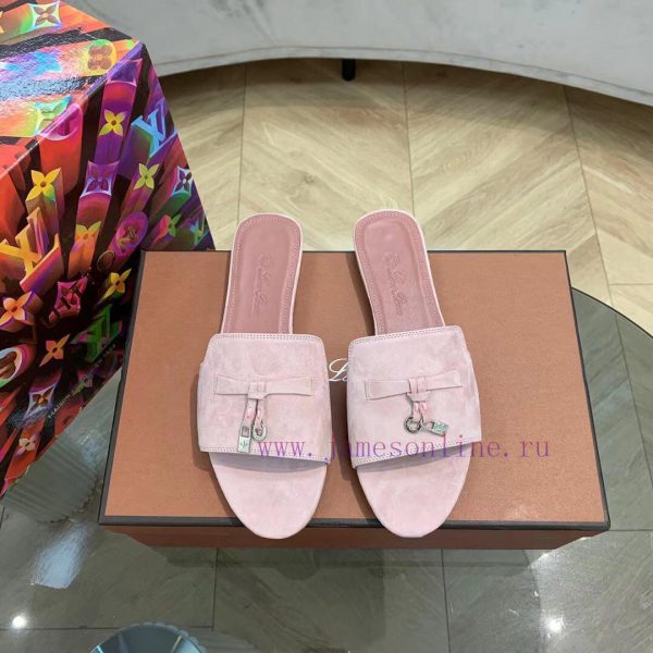 Loro Pia * a slippers are made of top-notch Italian cashmere, retro elegant, low-key, luxuri07h3vm1q