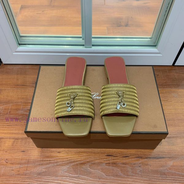 Loro Pian * Prightly Charms series slippersMaterial and fabric: Original cowhide, leather li38bt5tbj