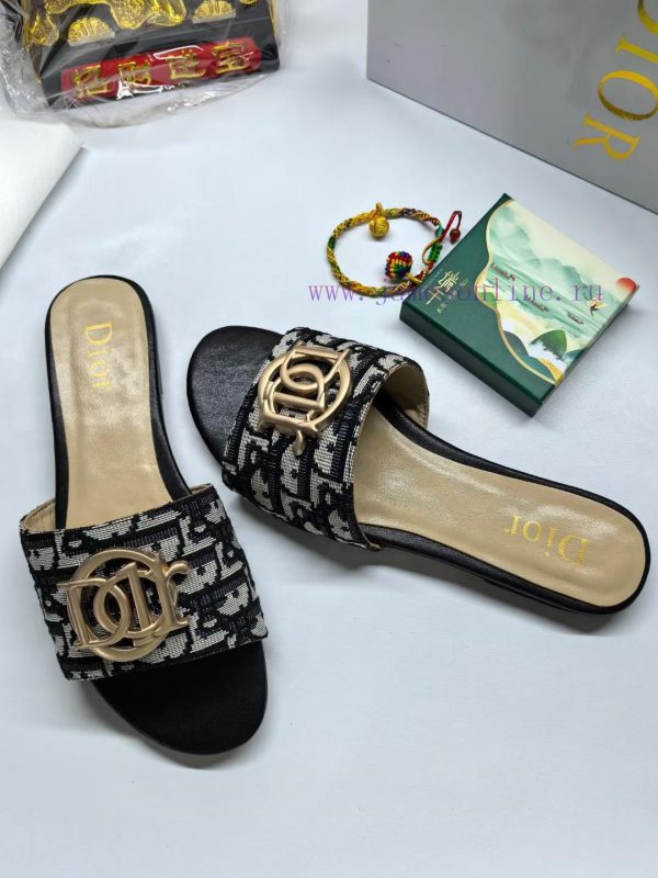 2024 Dior new women's flat slippers Fashionable and innovative Simplicity and grandeur witho1gwaqdnb - Image 6