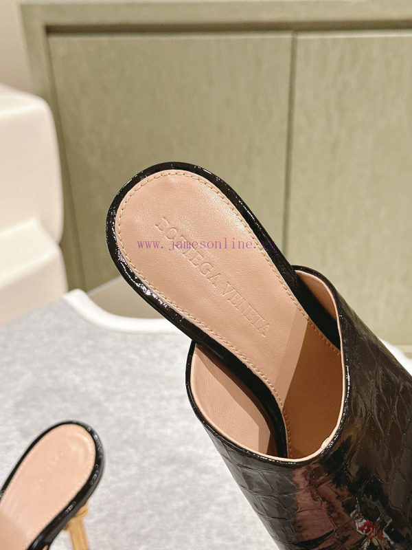 | ²⁰²4 ??  ?? BV Knot series metal heel slippers with high heels~Original version and 8.5 1:k77554iy - Image 5
