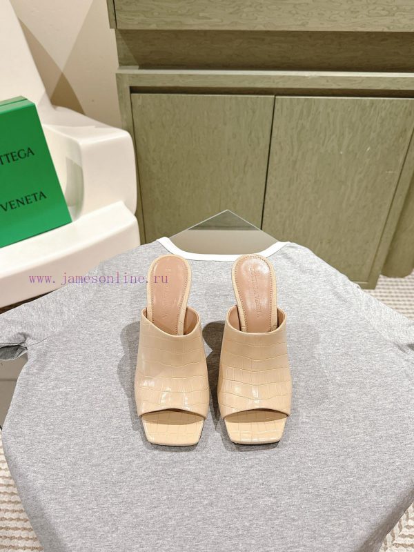 | ²⁰²4 ??  ?? BV Knot series metal heel slippers with high heels~Original version and 8.5 1:40m67yb5