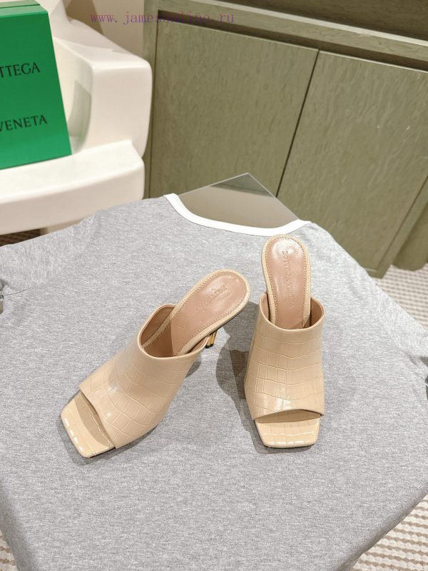 | ²⁰²4 ??  ?? BV Knot series metal heel slippers with high heels~Original version and 8.5 1:40m67yb5 - Image 4